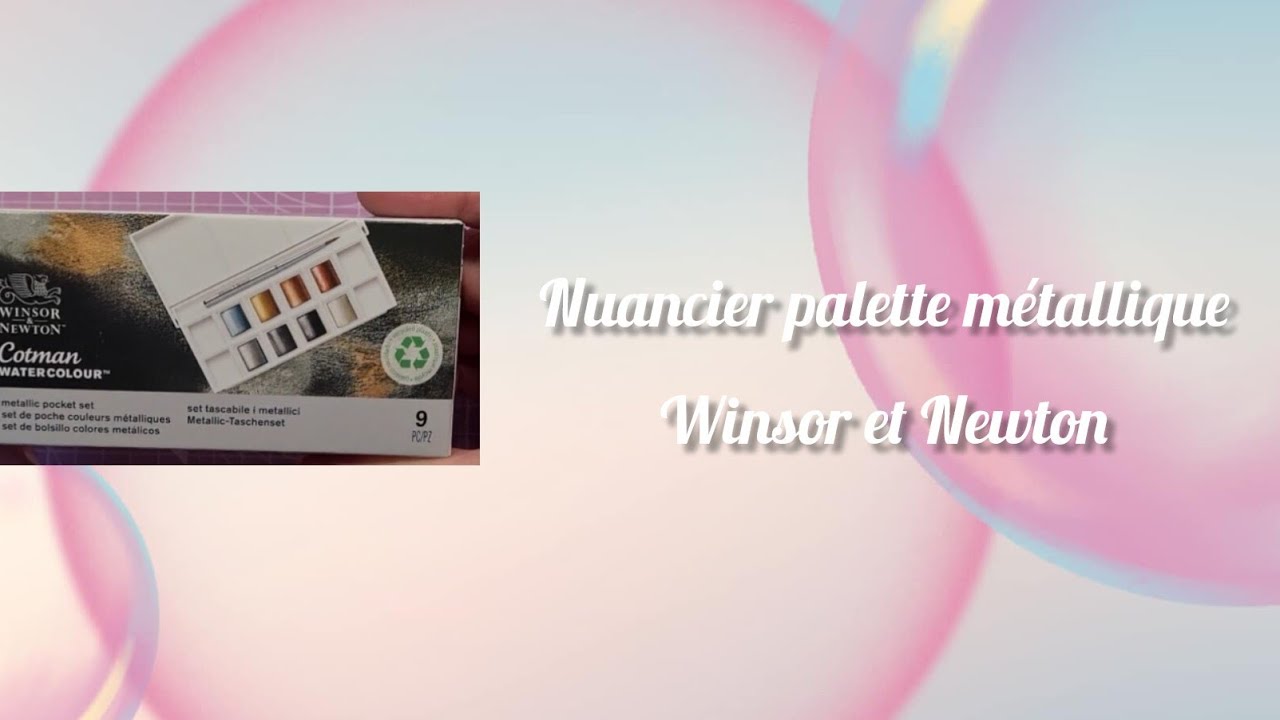 Nuancier palette métallique Winsor et Newton  #aquarelle #winsornewton #scrapbooking #nuancier 
