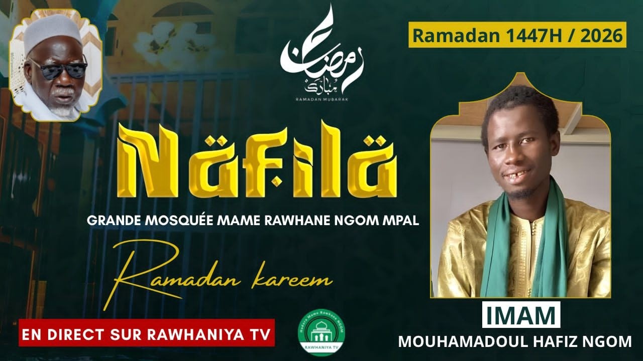 🔴[ DIRECT ] NAFILA  JUMMAH   MAME CHEIKH SEYDIL HADJI RAWHANE NGOM