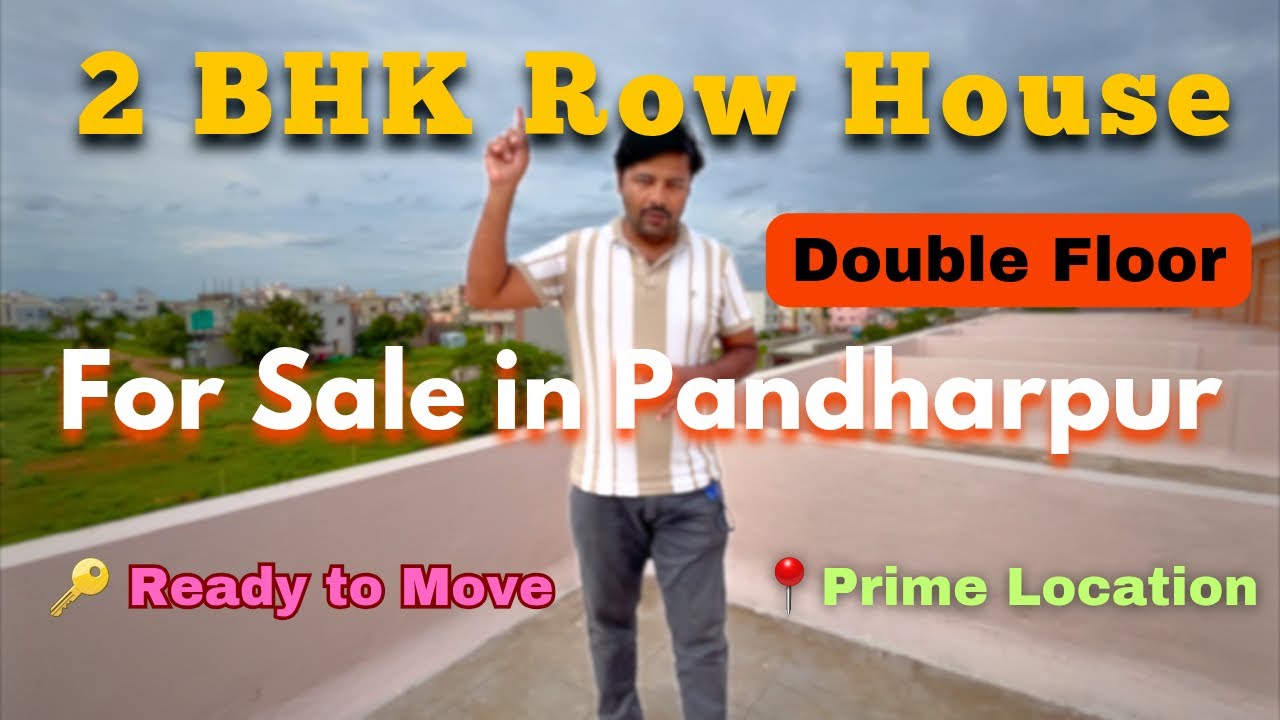 2 BHK Row House for Sale in Pandharpur | Double Floor | Prime Location #pandharpurflatforsale 