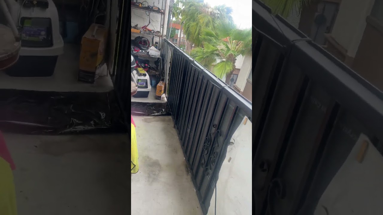EcoFlow delta2max w 400w solar panel on balcony setup
