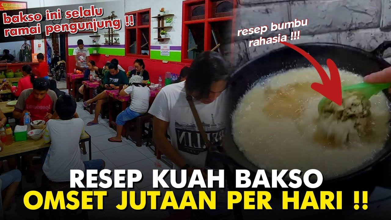 RESEP RAHASIA KUAH BAKSO BENING DAN WANGI ! DI AJARIN DETAIL CARA MEMBUAT RESEP KUAH BAKSO.