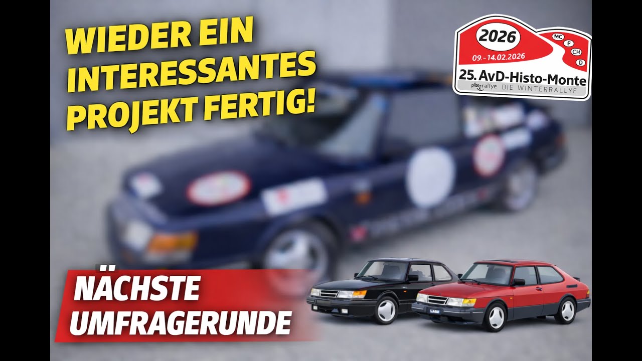 Ist der 900 Turbo wirklich bereit für eine echte Rallye?? Wir sind fertig, und nächste Umfragerunde!