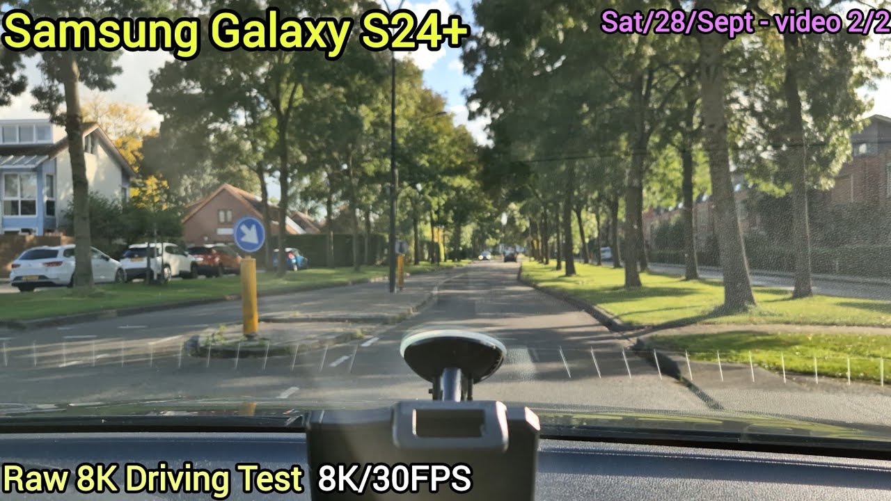 Samsung Galaxy S24+ 8K Video Driving Sample. UNEDITED