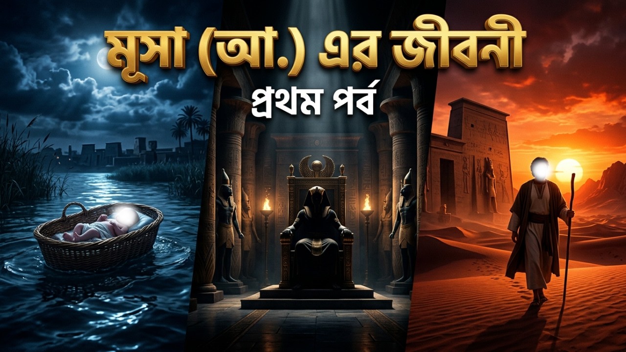 মূসা (আ.) এর জীবনী – প্রথম পর্ব | Islamic History Bangla | Prophet Musa (AS) Story
