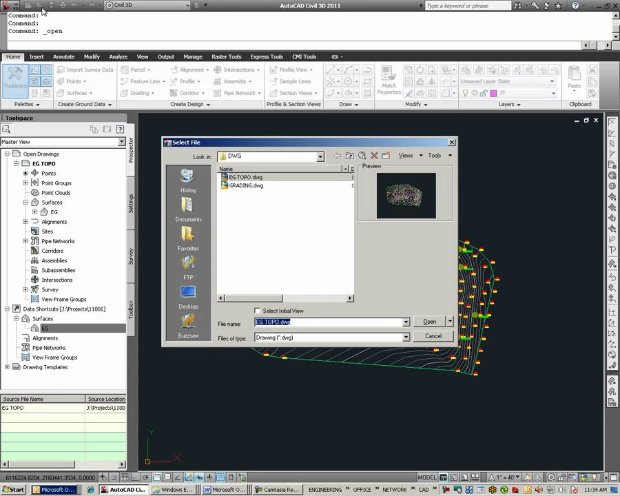 Civil 3D Data Shortcuts
