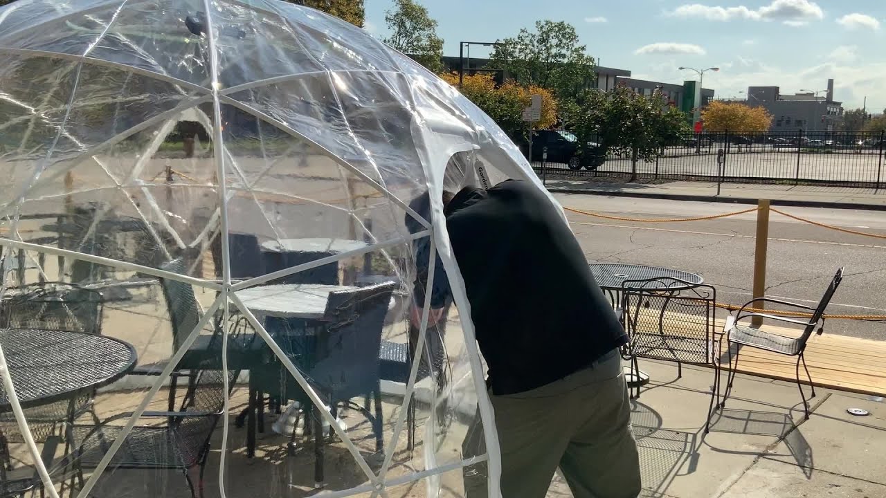 Mudlick Tap House adds heated 'igloos' to patio in time for winter
