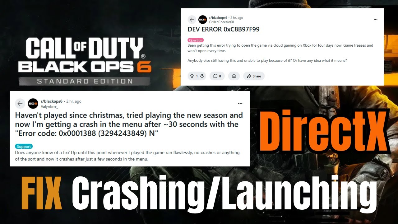 Fix Black Ops 6 DEV ERROR 0xC8B97F99 / 0x0001388 (3294243849) &ndash; DirectX Crash Solution!