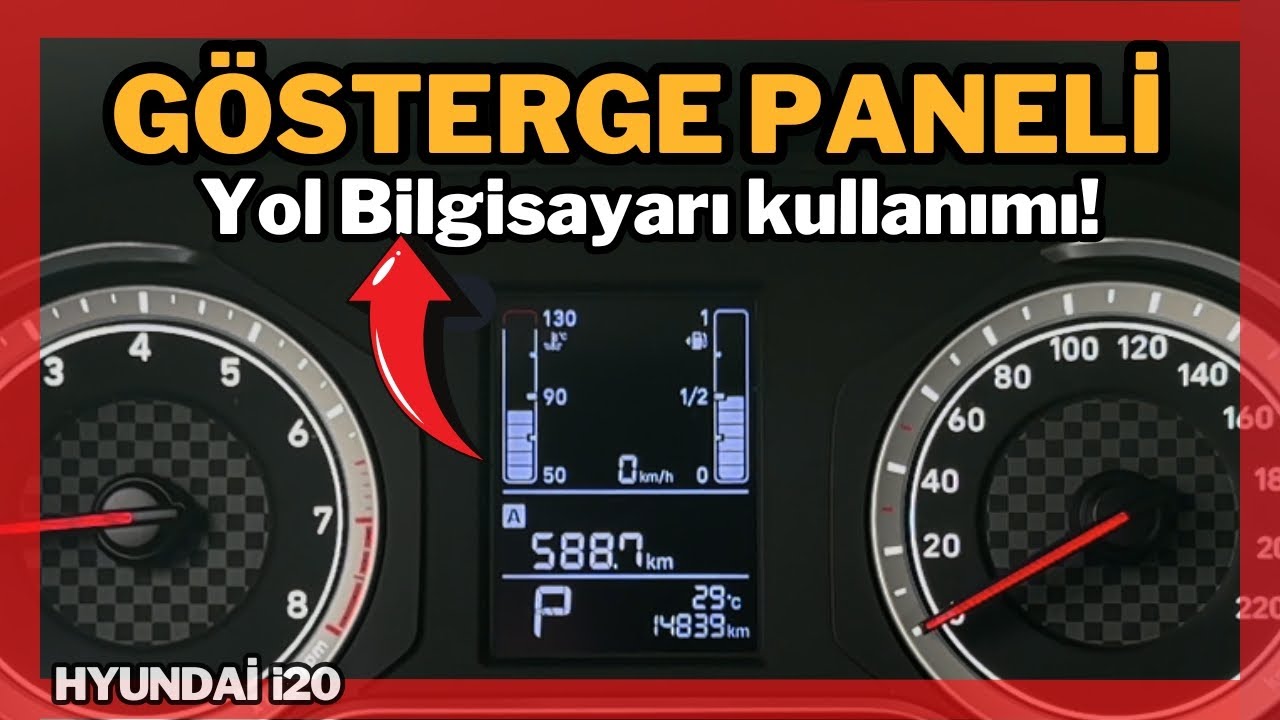 Hyundai i20 Yol Bilgisayarı / Hyundai i20 Kadran tanıtımı