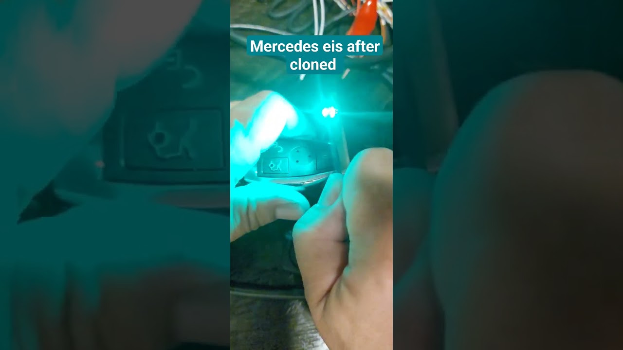 mercedes working eis ( used donor ) after data clone and new key programmed.