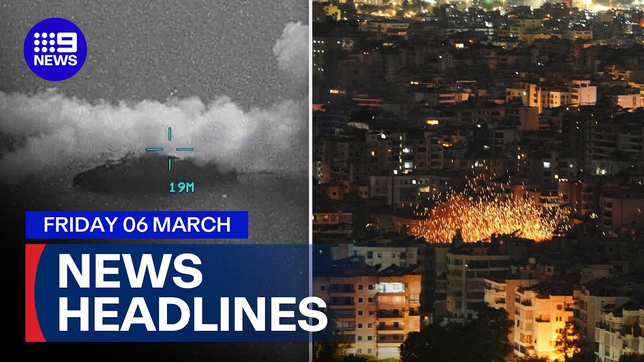 Middle East tensions hit boiling point; Aussie soldiers onboard U.S. submarine | 9 News Australia