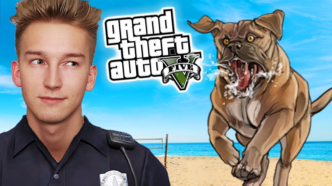 GTA V Policja #15 - WŚCIEKŁY PIES 🐺