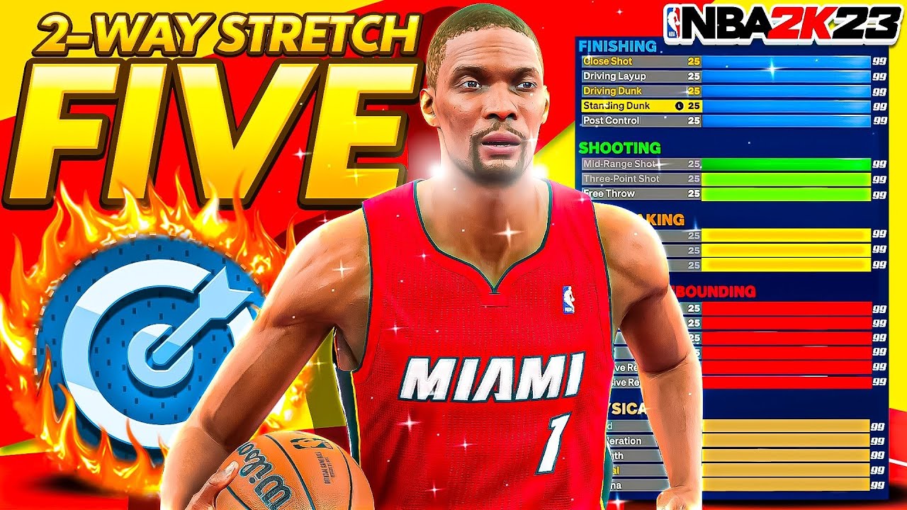 The Best 2-Way Stretch 5 Build on NBA 2K23 HOF Shooting and Defense Best Shooting Center Build