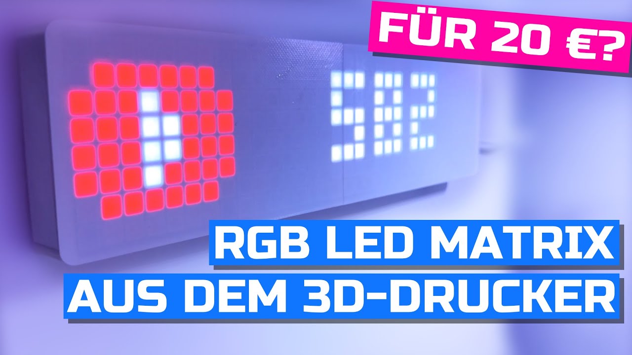 RGB-LED-Matrix für 20 € selbstgebaut? ​🟥 🟩​ 🟦 Awtrix Light-Setupguide für ein DIY-Projekt