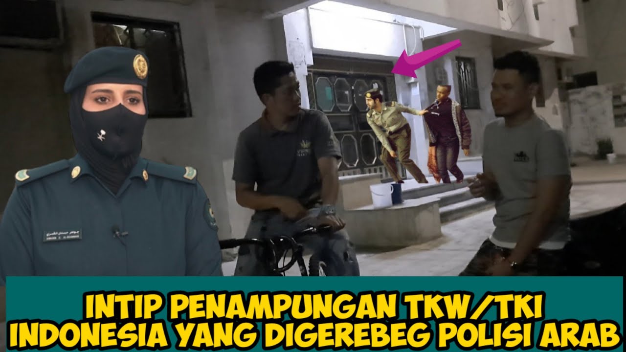 sadis puluhan polisi arab gerebeg penampungan tki/tkw indonesia yang ilegal