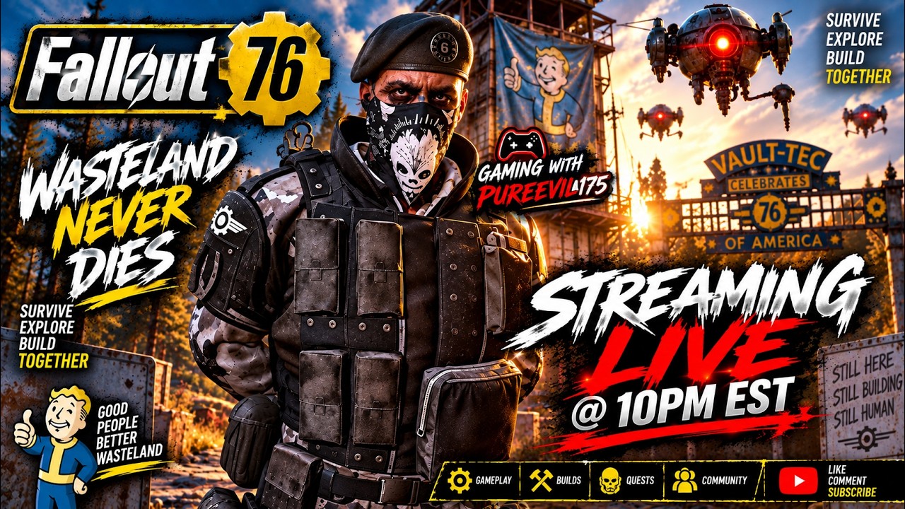 FALLOUT 76 В ПРЯМОМ ЭФИРЕ 🔴 Пустошь сейчас станет БЕЗУМНОЙ&hellip;