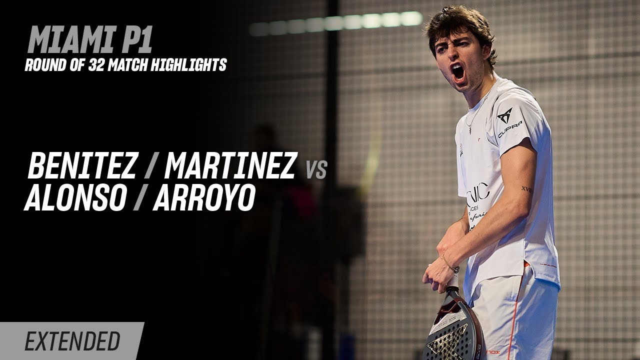 Miami Premier Padel P1 🇺🇸🎾 Benitez / Martinez vs. Alonso / Arroyo (R32 Highlight)