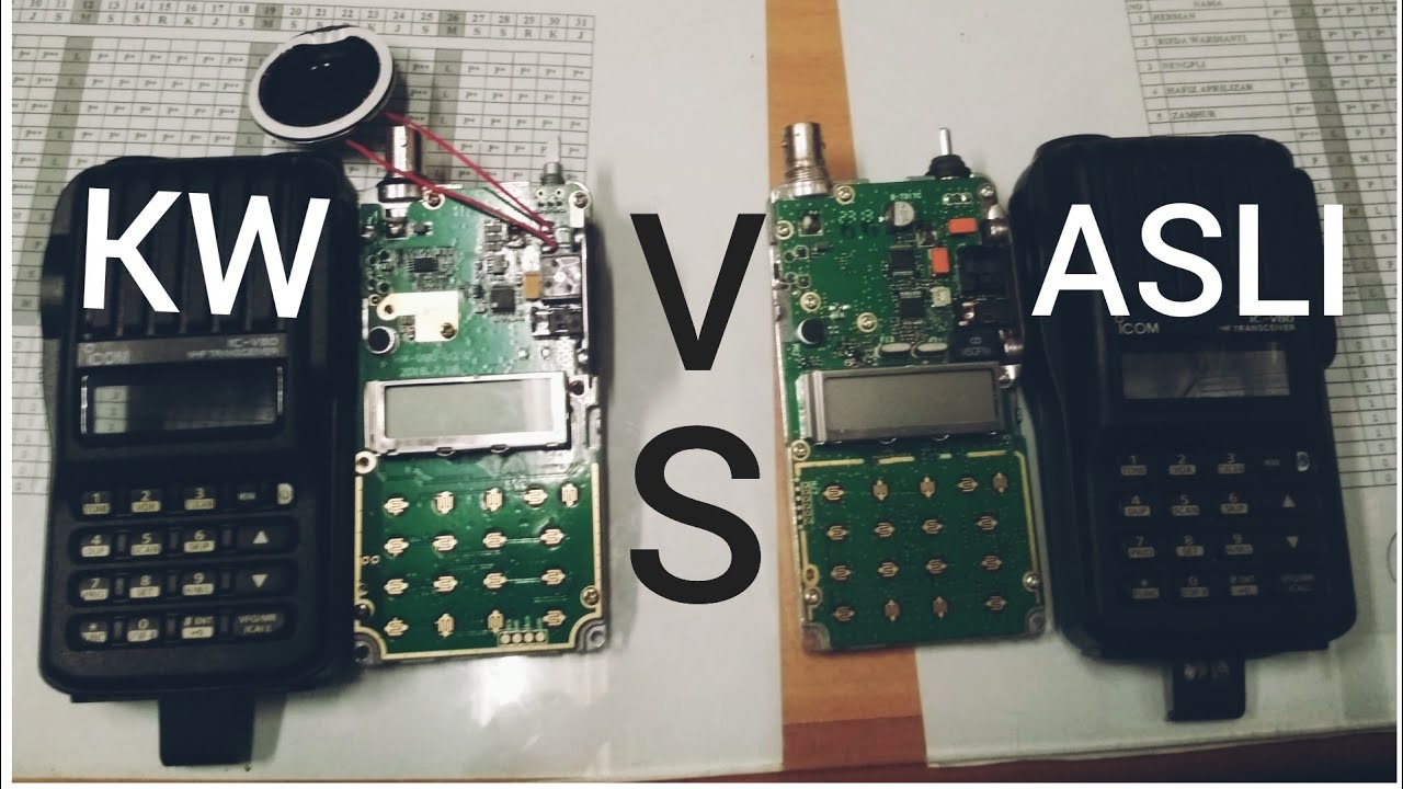 HT icom ic v-80 asli dan palsu