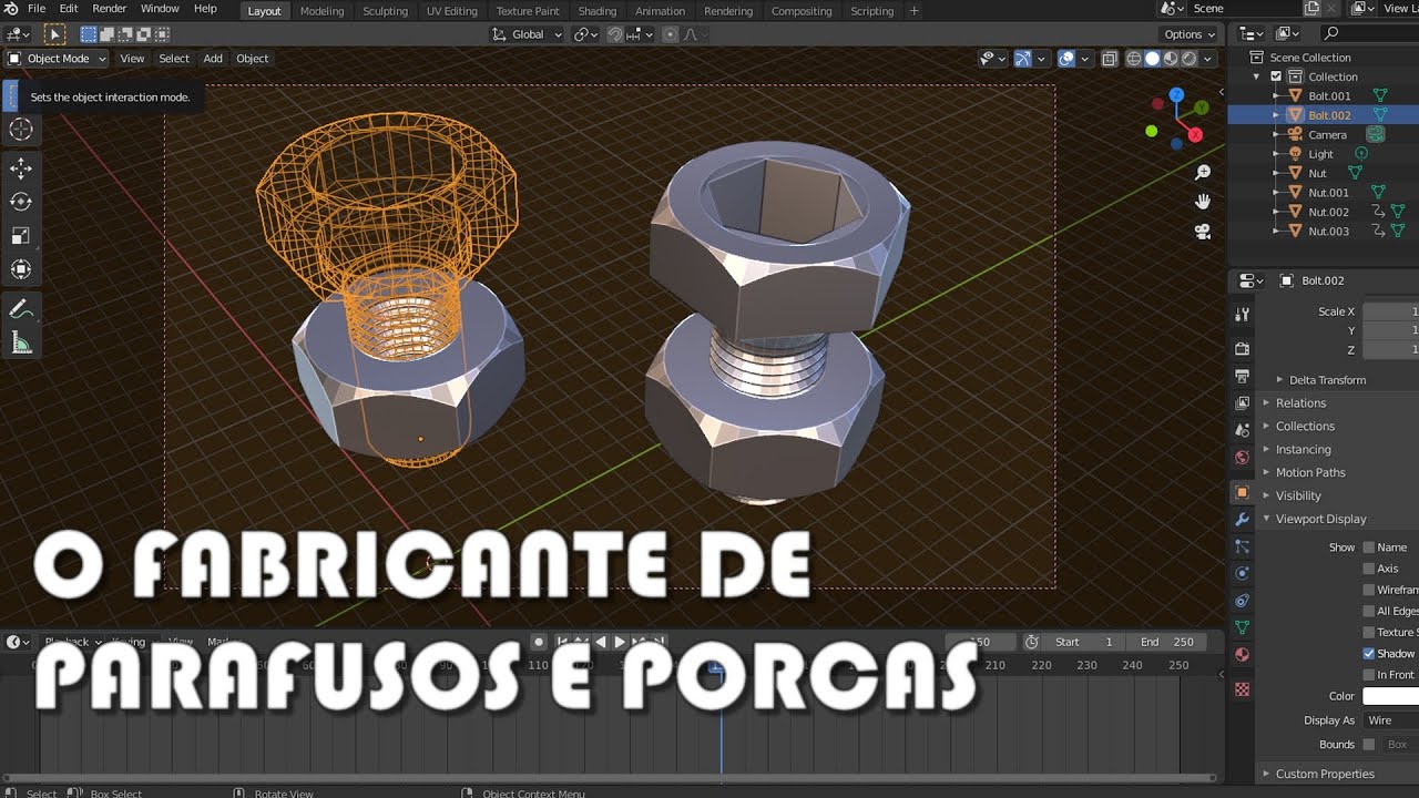 Blender 3D - O FABRICANTE DE PARAFUSOS E PORCAS