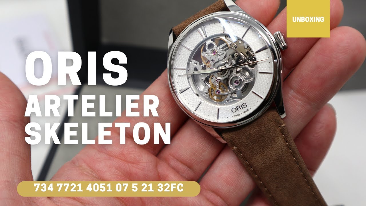 Unboxing Oris Artelier Skeleton 734 7721 4051 07 5 21 32fc