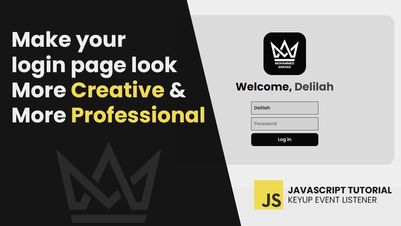 Key up Event Listener in JavaScript | MOHAMMED ARSHAD #javascripttutorial #javascript #onkeyup