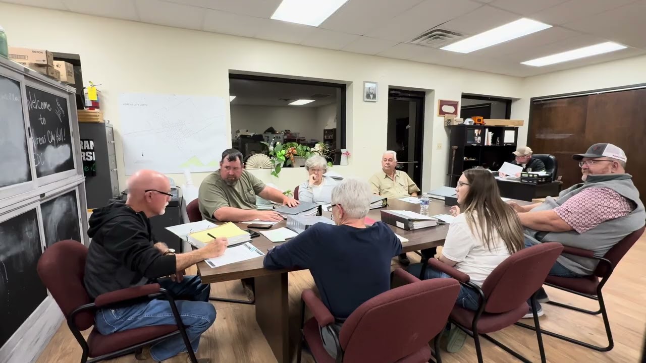 Kerens City Hall Meeting