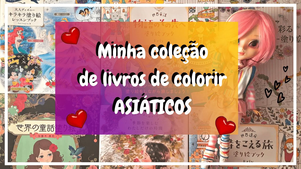 Minha coleção de livros de colorir Asiáticos