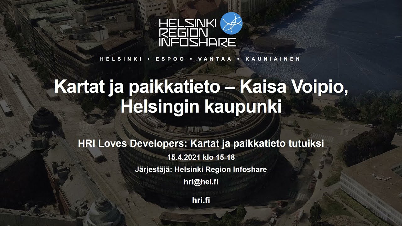Kartat ja paikkatieto tutuiksi - Kartat ja paikkatieto (Kaisa Voipio)