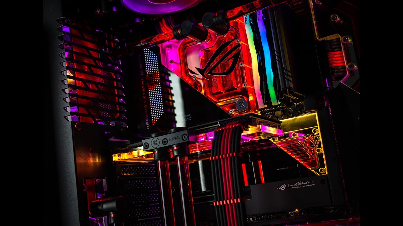 Asus ROG Maximus Z690 Glacial full water-cooled , Intel I9 12900k, Asus RTX3090 EKWB, and more