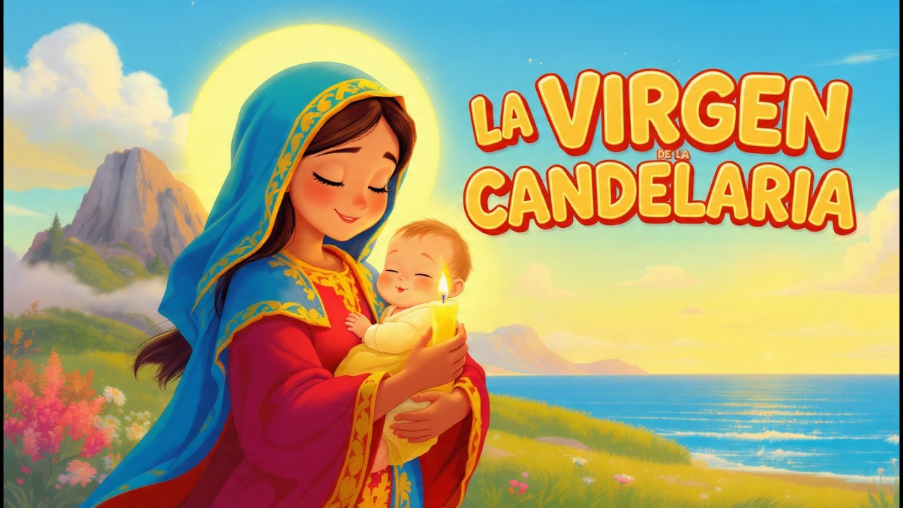 La VIRGEN de la CANDELARIA 🔥 (ANIMADA PARA NIÑOS 👦👧)