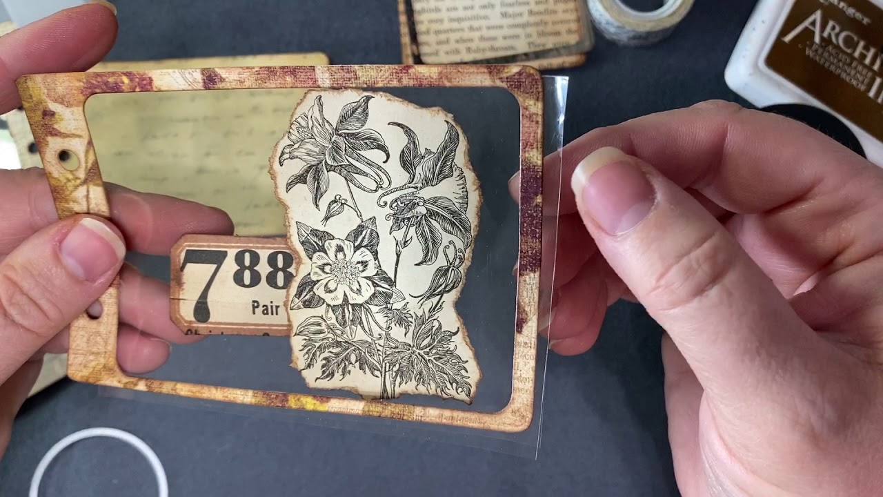 Tutorial on slide specimens using Elizabeth Craft Designs Camera Dies