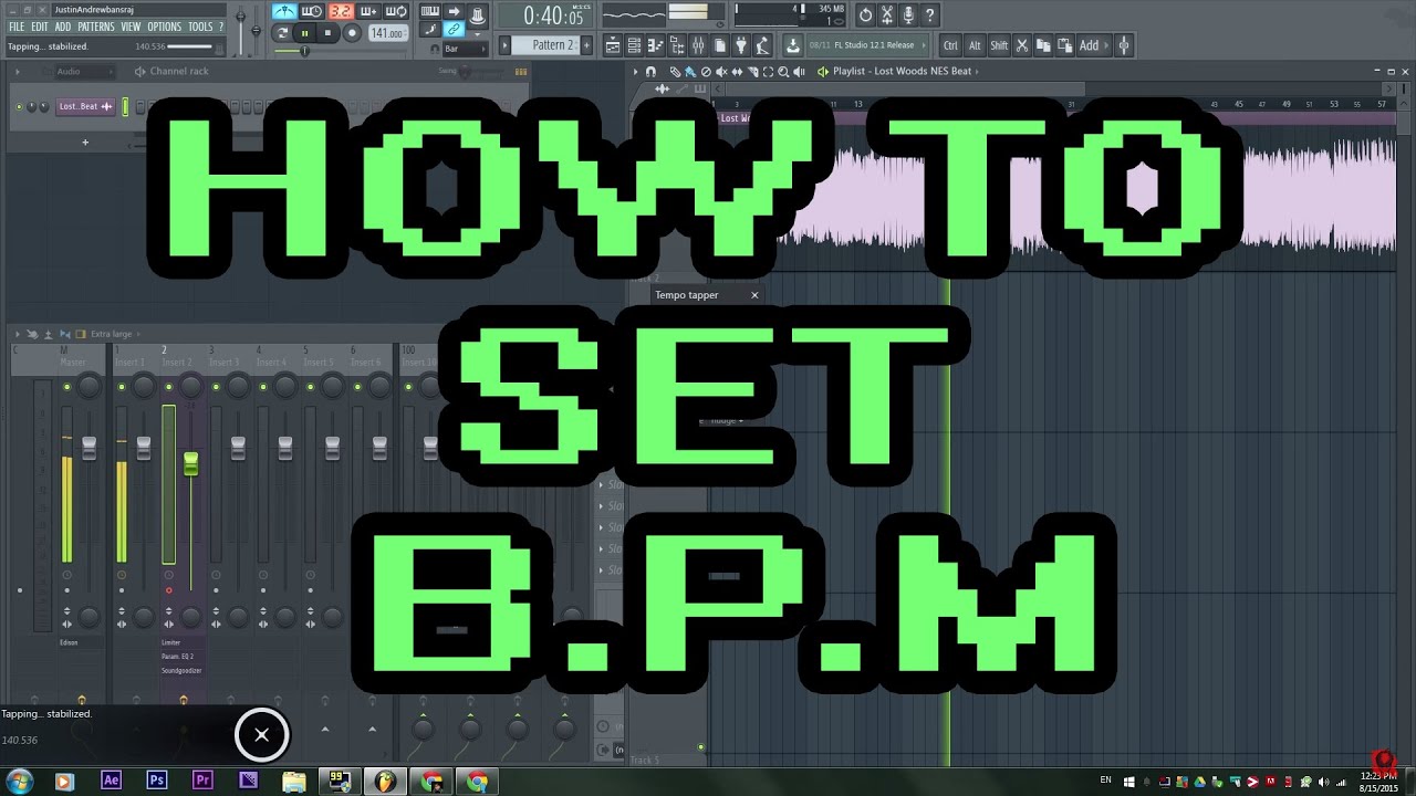 How to set your Tempo / BPM Counter / Metronome / in FL Studio