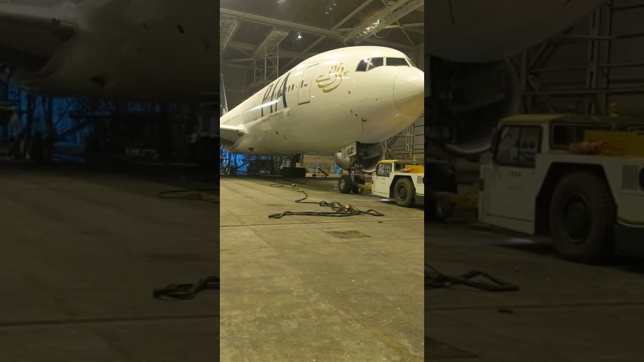 PIA Boeing 777-200(LR) Parked At Ispahani Hangar