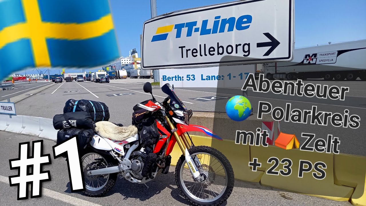 Motorradabenteuer mit 23 PS & Zelt in den hohen Norden 🌍Tag 1 der schnellste Weg zum TET 🇸🇪 Schweden