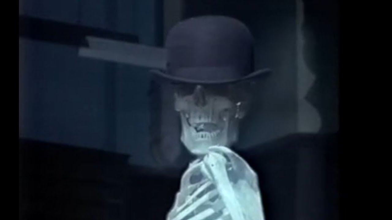 1989 ICI Dancing Skeleton Advert