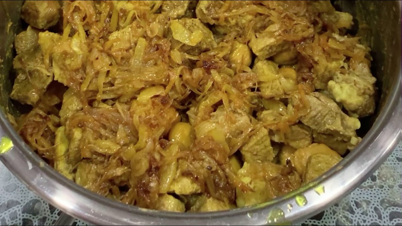 Plov turşu qovurmanin hazirlanmasi