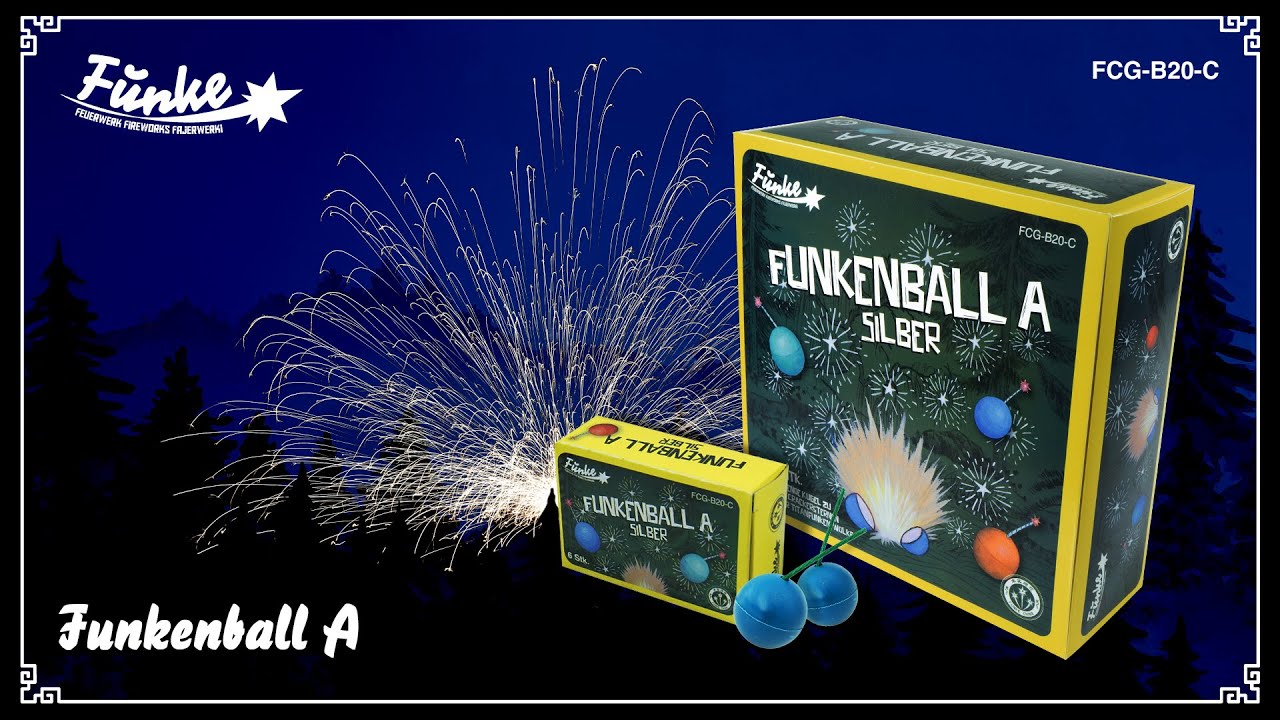 Funkenball A Silber - Titanium Crackling Balls Cat. F2 [Batch 2024]