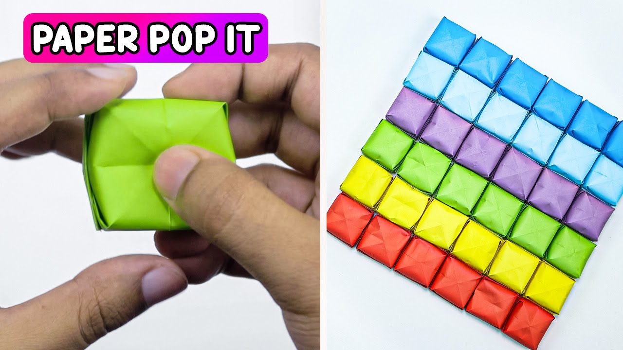 How to make Paper pop it / Cool Origami Fidget Toy / Paper Craft Ideas