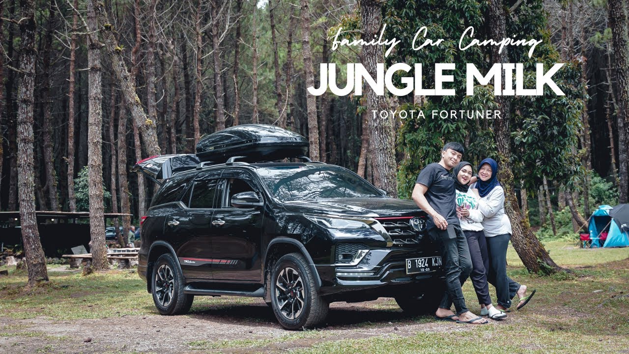 FAMILY CAR CAMPING IN THE FOREST! - PAKE TENDA KELUARGA - RELAXING ASMR NATURE SOUND 🍃