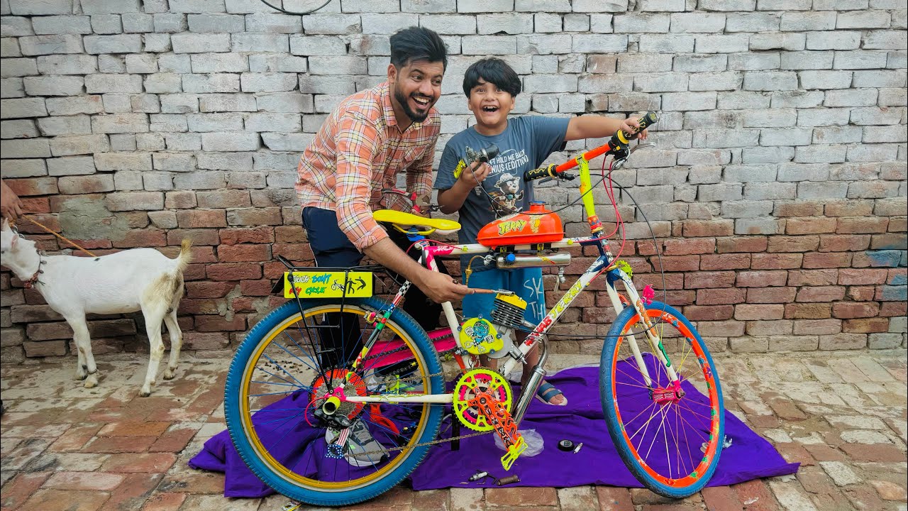 We made Engine Cycle 🚲😱 || world’s first engine cycle 😱 || Anas bhai ny riding ki 😳 ||