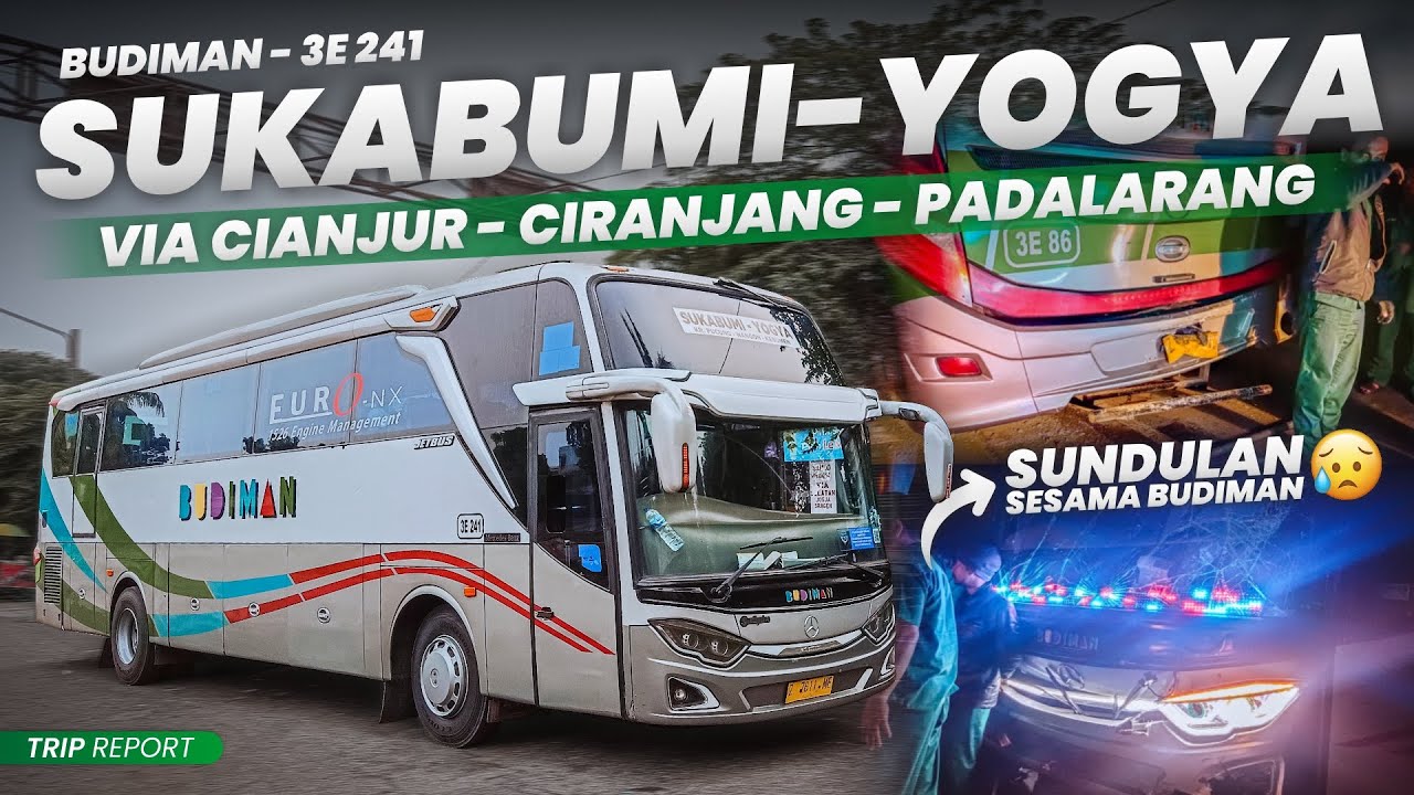 PERTAMA KALI! ADA KEJADIAN PAS NAIK BUDIMAN 😓🥺 | Trip Report Budiman 3E 241 (Sukabumi - Yogyakarta)