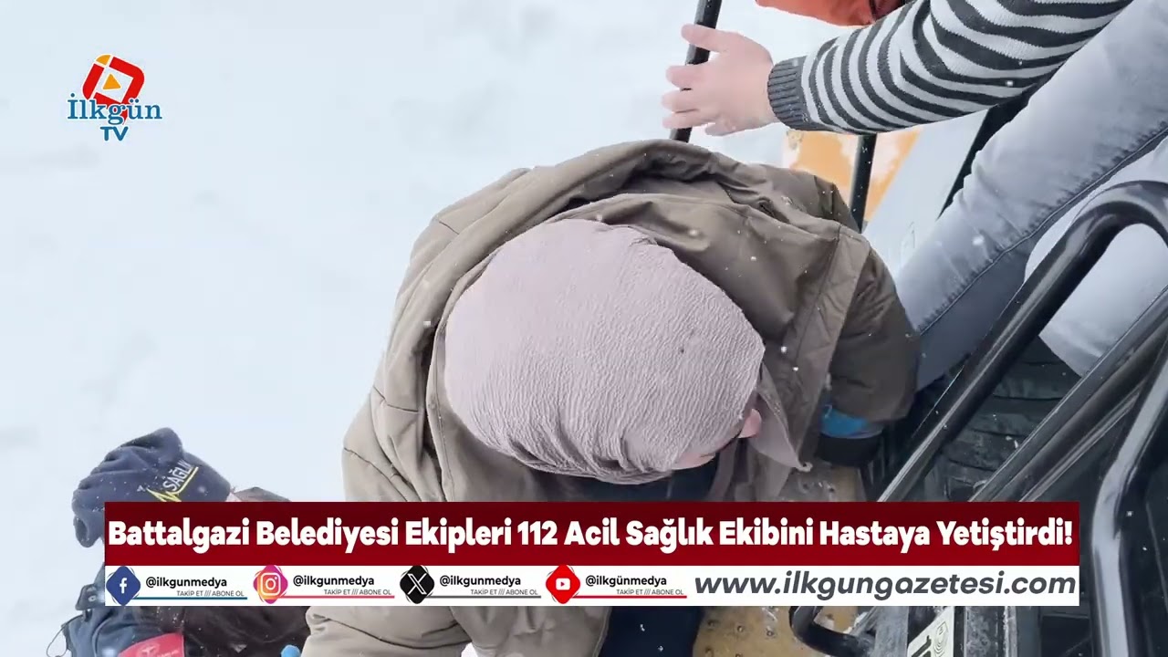 Belediye Ekipleri 112 Acil Sağlık Ekibini Hastaya Yetiştirdi! #malatya #battalgazi
