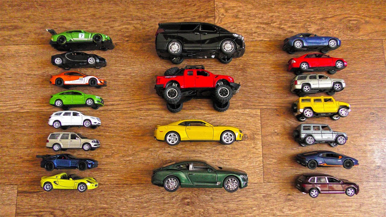 Diecast Cars of Various Sizes and Brands (in 4k)