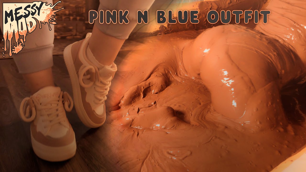 [ 100% ]▫️Girl Pink n Blue Outfit in MUD