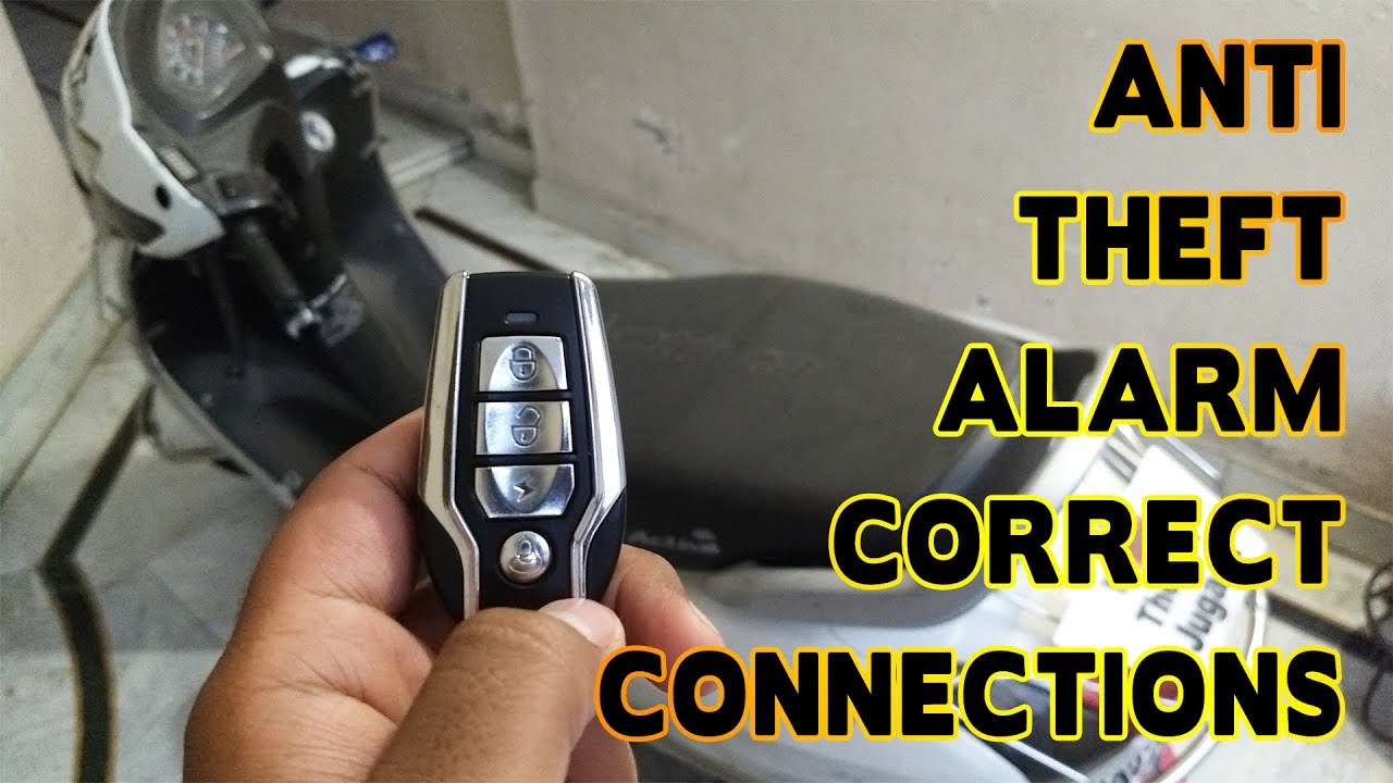 Correct Installation of Anti Theft Alarm In Bikes