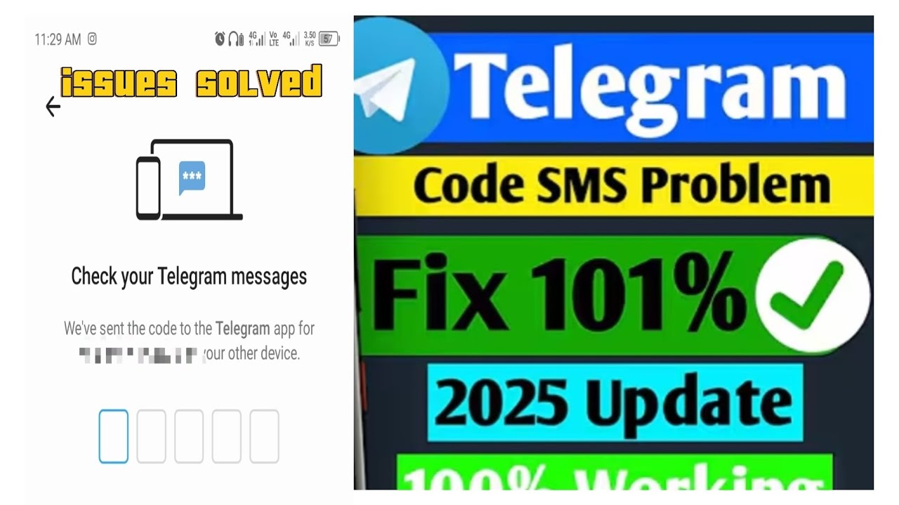 How to fix telegram Login Code problem : sent on other devices 