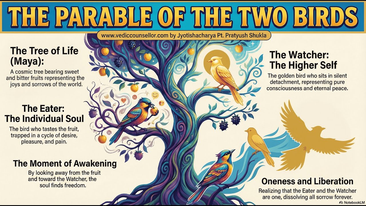 🕊️|| The Two Birds Parable | Mundaka Upanishad’s Deepest Secret Revealed ||#upanishads #spirituality
