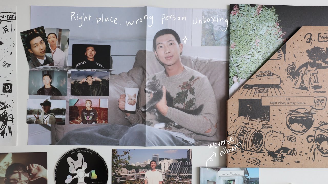 Распаковка нового альбома RM 👀 Right Place, Wrong Person✨