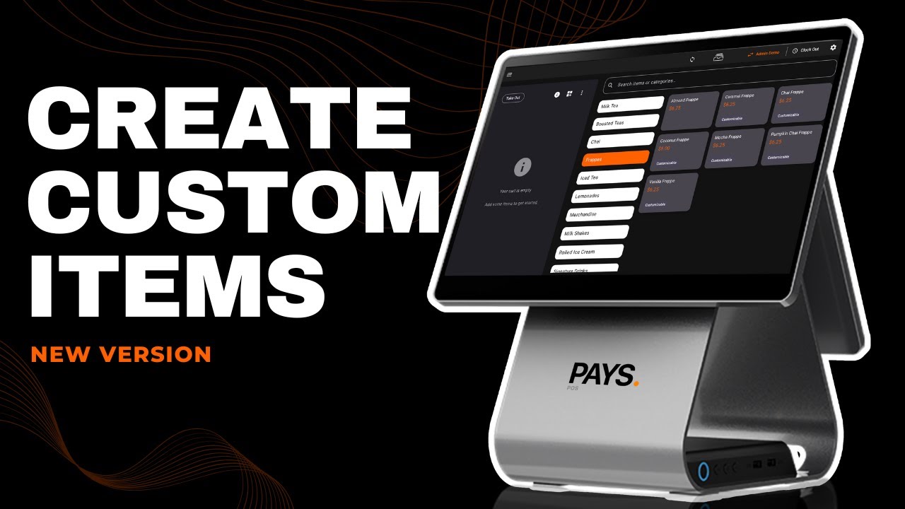 Create Custom Items in PAYS POS
