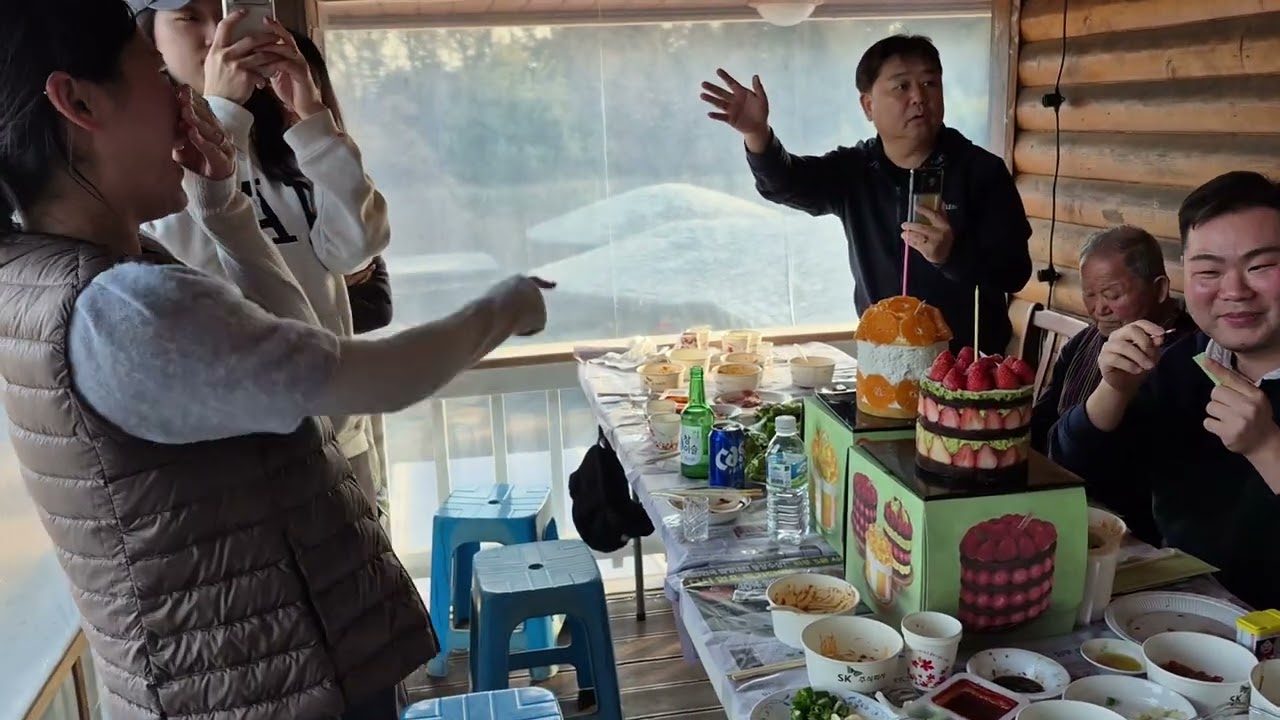 명절에 온가족의 축복속에 태명 이브의 탄생을 축하하며