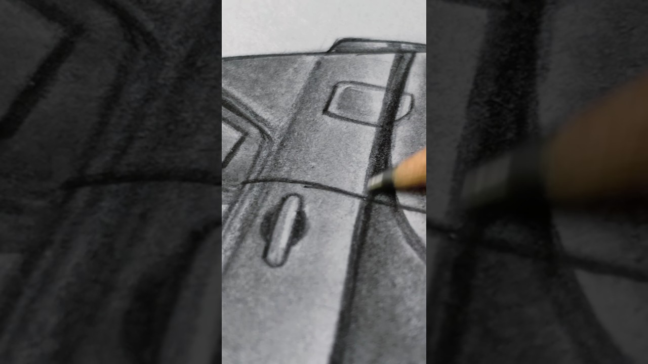 Innova car sketch. Commission work.#art #innova #car #sketch #realistic #shorts